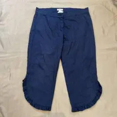 MAX&ＣＯ　ネイビー フリル付き カジュアルパンツ