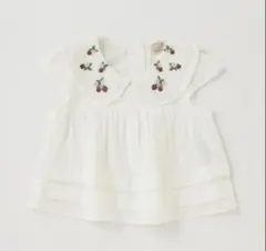 petitmain 130 イチゴ刺しゅうブラウス