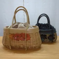 お花かごバッグ ♡ベージュ♡