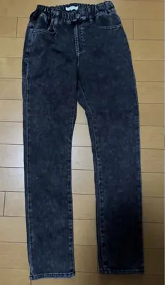 GLOBAL WORK長ズボン150cmダークグレーデニムパンツ ストレッチ美品