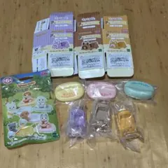 シルバニア　キラキラくじF賞赤ちゃんスイーツカー＆赤ちゃんソファ　6点セット