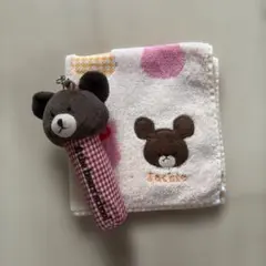 くまのがっこう ジャッキー ミニタオル＆リップケースセット