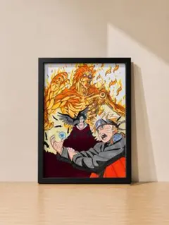 ナルト展 名場面ポスター カカシ オビト NARUTO - メルカリ