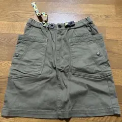CHUMS オリーブ ひざ丈スカート M