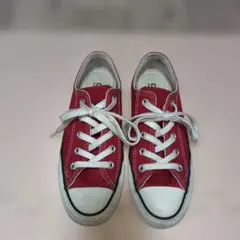 コンバース　赤ローカットスニーカー ２３cm