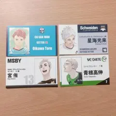 ハイキュー ファンパーク 名刺カード　4点