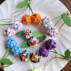 ハンドメイド かごバック 7点セット エコクラフト