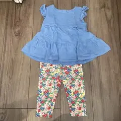 polo ラルフローレン　フリル袖トップス　花柄レギンス　セット売り　ベビー