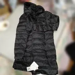 黒 フード付き ダウンジャケット M レディース タグ付き