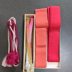 帯締め2本 重ね襟2本