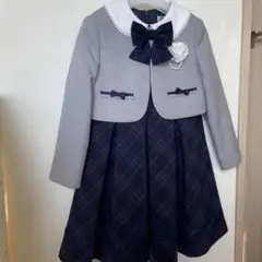 115㎝　フォーマルドレスセット グレーとネイビー