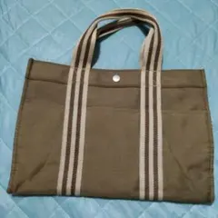 ブラウンキャンバストートバッグ