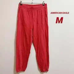 お得✨AMERICAN EAGLE 【M】スウェット ジョガーパンツ 赤　古着