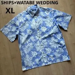 【極美品】SHIPS ワタベウェディング シップス アロハシャツ 花柄 XLのサムネイル
