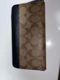 最終値下げ✨COACH シグネチャー ラウンドファスナー 長財布 - メルカリ