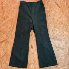 ダークグリーン　 フレアパンツ