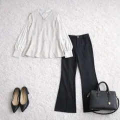 セレモニー3点セット ママスーツ 入学式卒業式 M コーデ オフィスカジュアル