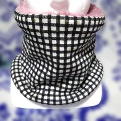 １点物人気柄☆チェック柄☆千鳥柄　チェック柄フリース　ネックウォーマー　可愛い