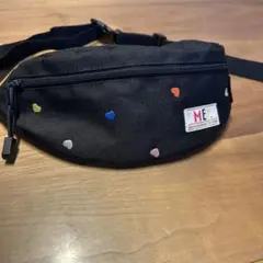 MEI ハート刺繍 ショルダーバッグ 黒のサムネイル