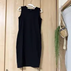 【MURUA】ノースリーブワンピース タイトワンピース クルーネック