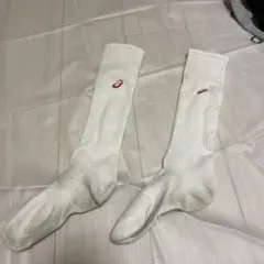アシックス ロングソックス ホワイト