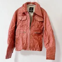 古着⭐︎一点物！EUROPA レザージャケット【40】赤