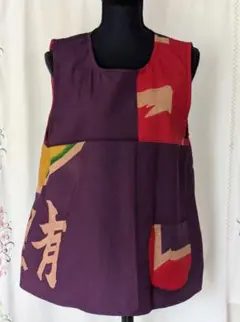 柿渋染め大漁旗リメイク・チュニック