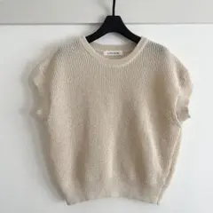 極美品 LOUNIE 身幅ゆったり ポリエステル ニット プルオーバー ルーニィのサムネイル