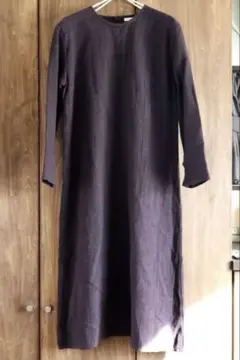 【美品】fog linen work ウールリネンワンピース【ビンテージ】