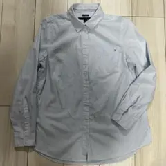 TOMMY HILFIGER ブルー ストライプシャツ M