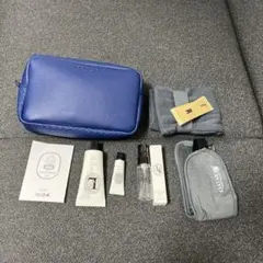 カタール航空ビジネスクラス diptyque PARIS ポーチ ブルーグリーン