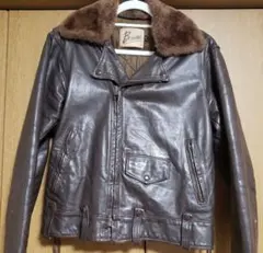 本革 レザー ジャケット ブラウン 革ジャン
