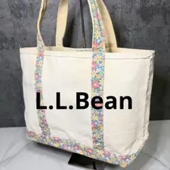 L.L.Bean エルエルビーン ボートアンドトート 花柄 キャンバス バッグ
