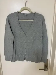 UNIQLO グレー Vネックカーディガン XL