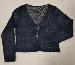 【限定セール】《ＧＵ》レースリボンカーディガン ＸＬサイズ