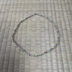 シルバー ビーズ ネックレス