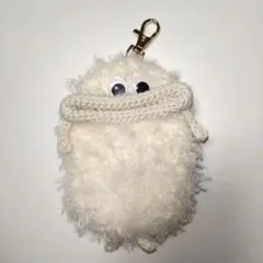 パクパクモンスター　パスケース　小物入れ　真っ白フワパクさん　ハンドメイド