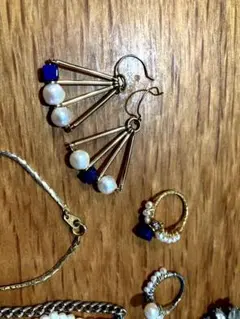 【新品　美品】アクセサリーまとめ売り　パール　ピアス　指輪　ネックレス