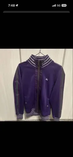 なはま　Needles パープル ダブルジップ　トラックジャッケット　XS なはま様専用 Needles パープル ダブルジップ トラックジャッケット XS