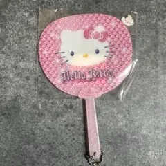 新品 日焼け ハローキティ 2000年 当時物 レトロ うちわ EVA素材