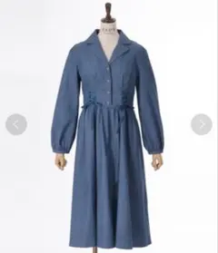 【未開封】axes femme ダブルレースアップデニムワンピース　ウォッシュ