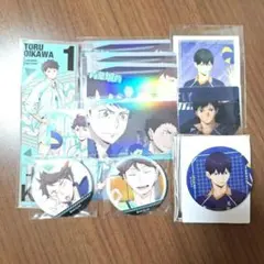 【匿名配送】ハイキュー!!　及川　影山　カード　缶バッジ　ステッカー　国見