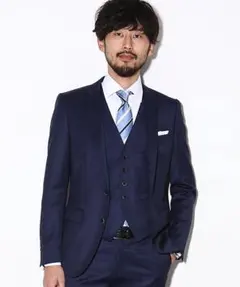 ナノユニバース シルク混ベネシャンシングルジャケット