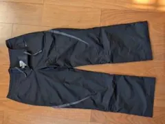 ダークグレー ワイドパンツ ストレッチ