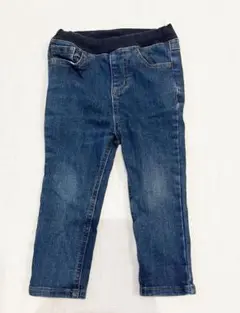 デニムパンツ ゴムウエスト スリムフィット