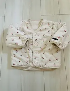 FUTARUTA チェリー柄ジャケット クリーム色