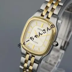【美品/電池交換済】SEIKO　EXCELINE　腕時計　コンビ　クォーツ　QZ