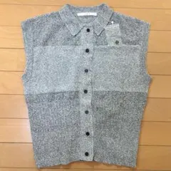 【新品未着用】KBF ノースリーブ ニットベスト グレー レディース