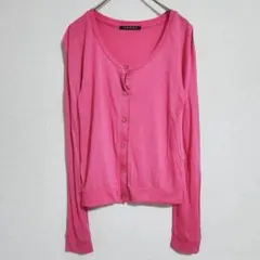 【INGNI】（M）ラウンドネックサマーニットカーディガン/華やか/シンプル