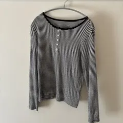 FREAKS STORE ヘンリーネックトップス　ボーダー